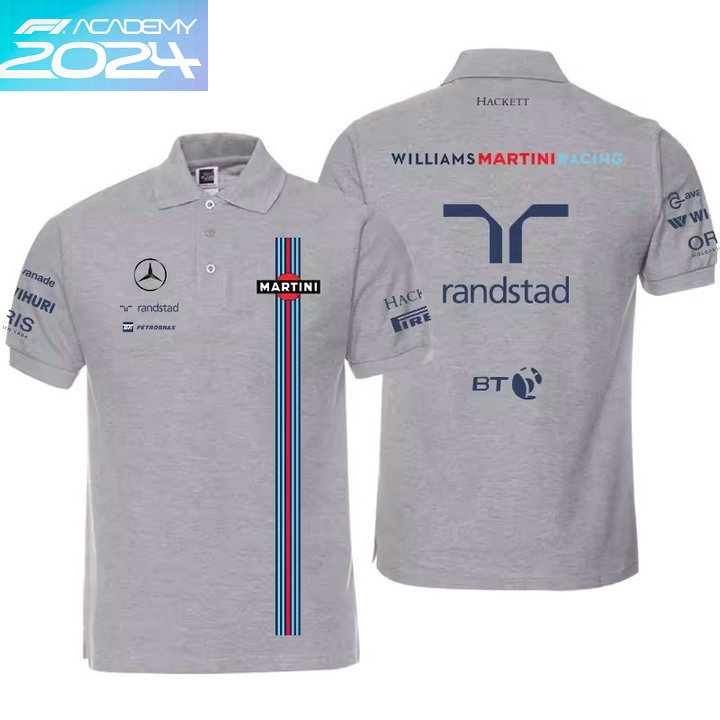 2024 Polo Williams Randstad Racing F1 Formula One Coton Homme